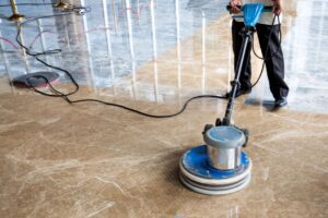 Floor cleaning scrubbing