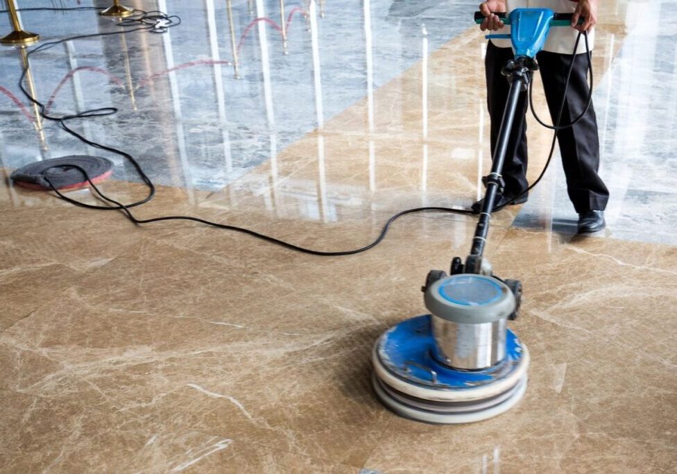 Floor cleaning scrubbing